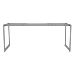 Alera Open Office Desk Series Adjustable O-Leg Desk Base, 47.25 to 70.78w x 23.63d x 28.5h, Silver