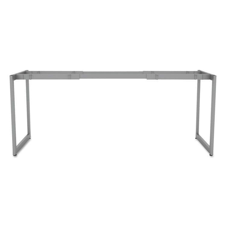 Alera Open Office Desk Series Adjustable O-Leg Desk Base, 47.25 to 70.78w x 23.63d x 28.5h, Silver