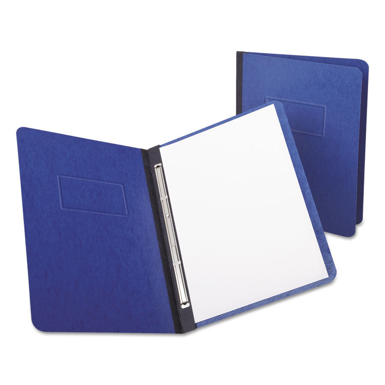 Heavyweight Pressguard And Pressboard Report Cover W/reinforced Side Hinge, 2-Prong Fastener, 3" Cap., 8.5 X 11, Dark Blue