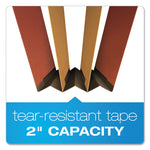 Six-Section Pressboard Classification Folders, 2" Expansion, 2 Dividers, 6 Fasteners, Legal Size, Red Exterior, 10/Box