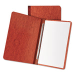 Heavyweight Pressguard And Pressboard Report Cover W/reinforced Side Hinge, 2-Prong Metal Fastener, 3" Cap, 8.5 X 11, Red