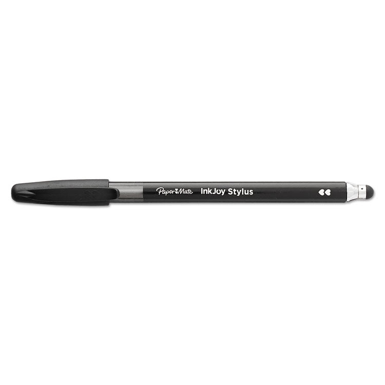 Inkjoy 100 Ballpoint Pen/stylus, Stick, Medium 1 Mm, Black Ink, Black Barrel, Dozen