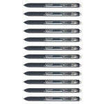 InkJoy Gel Pen, Retractable, Fine 0.5 mm, Black Ink, Black Barrel, Dozen