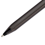 InkJoy 100 Ballpoint Pen, Stick, Medium 1 mm, Black Ink, Smoke/Black Barrel, Dozen