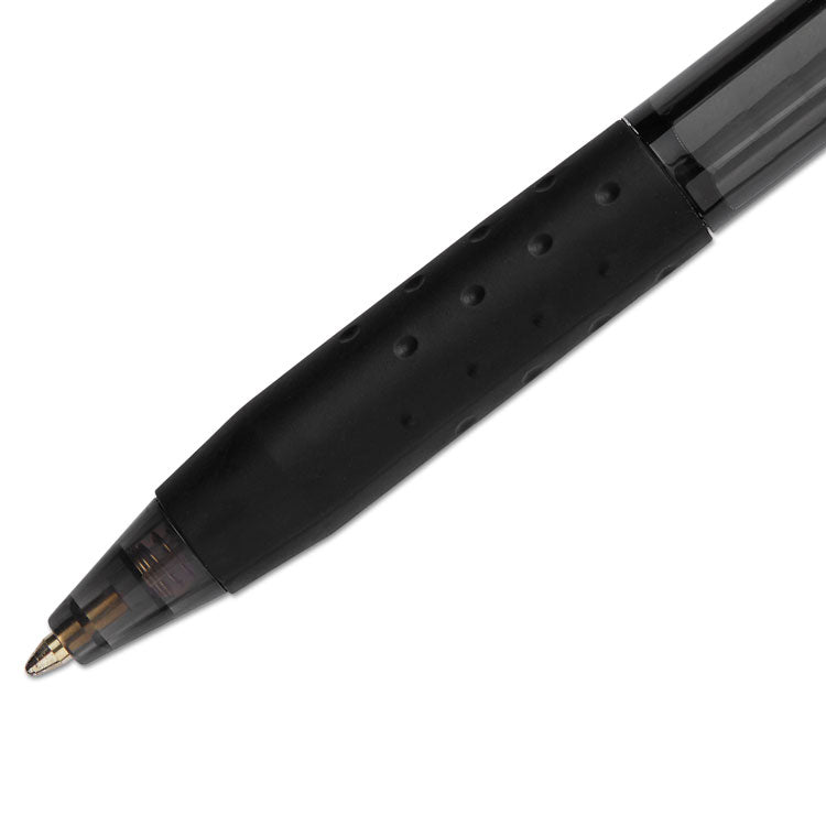 InkJoy 300 RT Ballpoint Pen, Retractable, Medium 1 mm, Black Ink, Black Barrel, Dozen