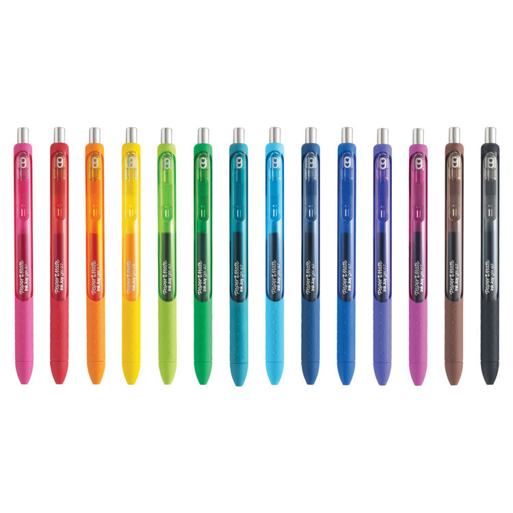 Inkjoy Gel Pen, Retractable, Medium 0.7 Mm, Assorted Ink And Barrel Colors, 14/pack