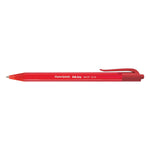 InkJoy 100 RT Ballpoint Pen, Retractable, Medium 1 mm, Red Ink, Translucent Red Barrel, Dozen