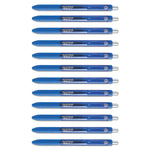 InkJoy Gel Pen, Retractable, Fine 0.5 mm, Blue Ink, Blue Barrel, Dozen