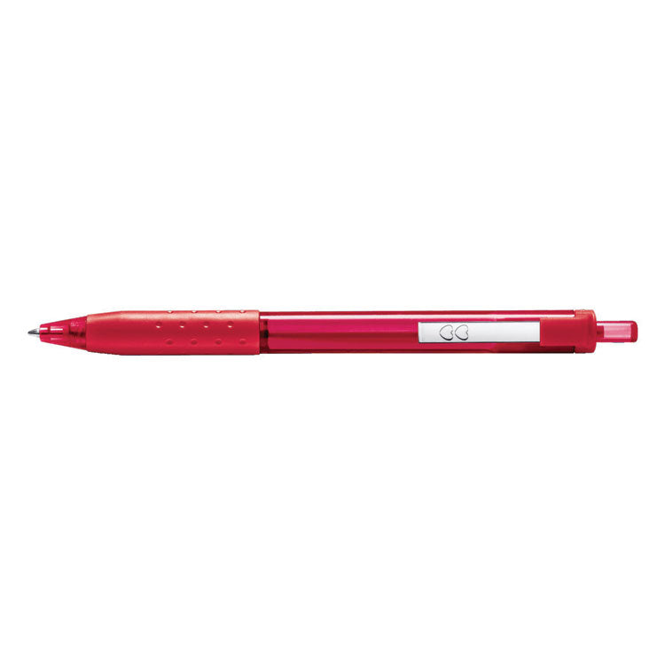 InkJoy 300 RT Ballpoint Pen, Retractable, Medium 1 mm, Red Ink, Red Barrel, Dozen