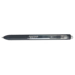 InkJoy Gel Pen, Retractable, Fine 0.5 mm, Black Ink, Black Barrel, Dozen
