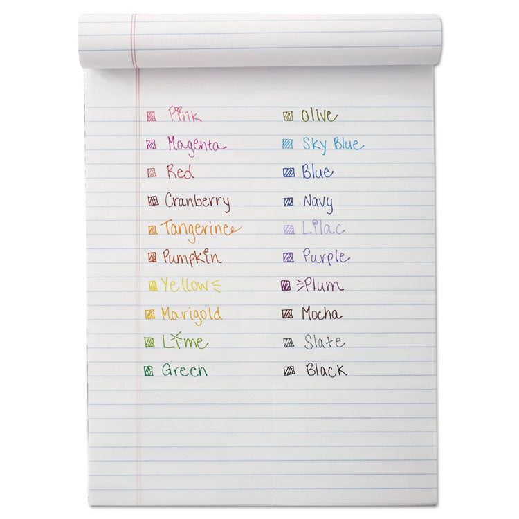 Point Guard Flair Felt Tip Porous Point Pen, Stick, Medium 0.7 Mm, Purple Ink, Purple Barrel, Dozen