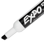 Low-Odor Dry-Erase Marker, Broad Chisel Tip, Black, Dozen