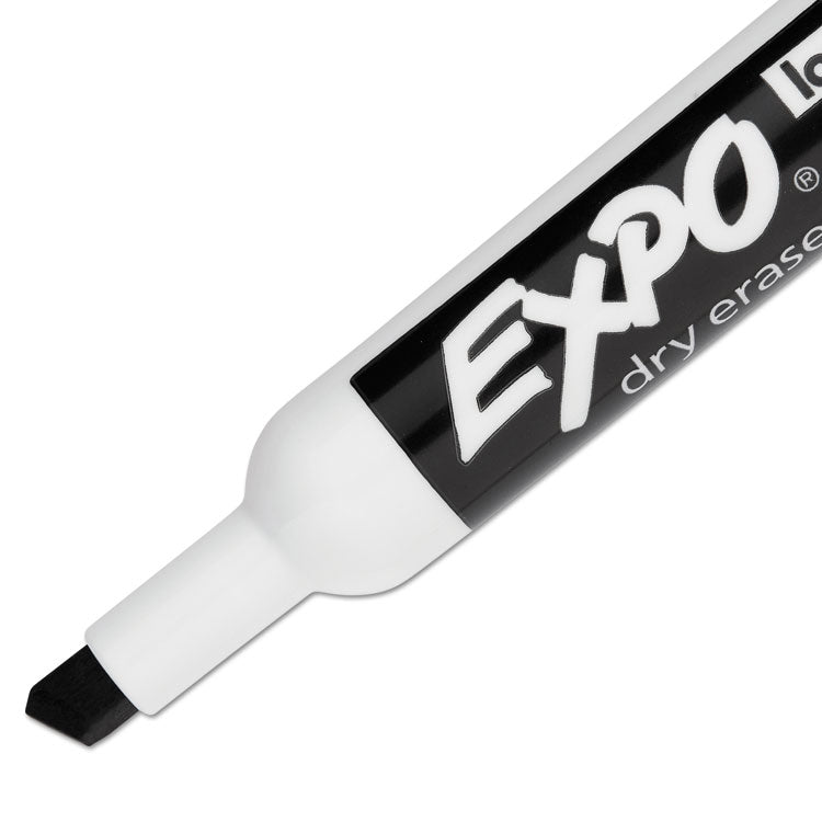 Low-Odor Dry-Erase Marker, Broad Chisel Tip, Black, Dozen