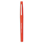 Point Guard Flair Felt Tip Porous Point Pen, Stick, Medium 0.7 Mm, Red Ink, Red Barrel, Dozen