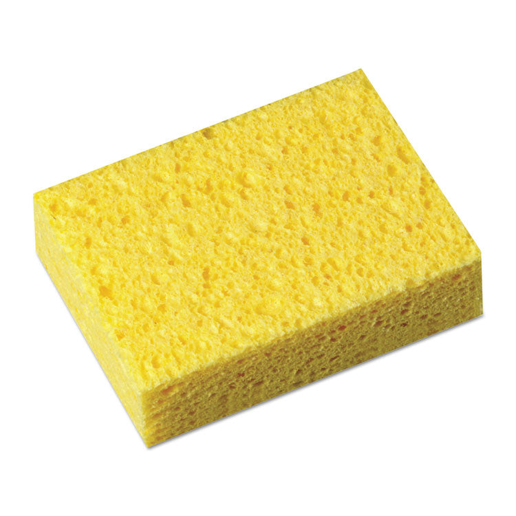 Commercial Cellulose Sponge, Yellow, 4.25 X 6, 1.6" Thick, Yellow