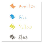 Col-Erase Pencil with Eraser, 0.7 mm, 2B, Assorted Lead and Barrel Colors, Dozen