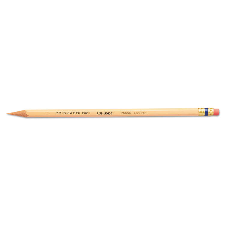 Col-Erase Pencil with Eraser, 0.7 mm, 2B, Assorted Lead and Barrel Colors, 24/Pack