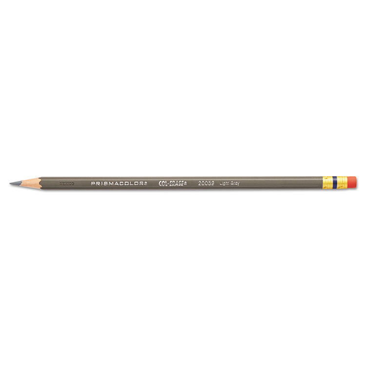 Col-Erase Pencil with Eraser, 0.7 mm, 2B, Assorted Lead and Barrel Colors, 24/Pack