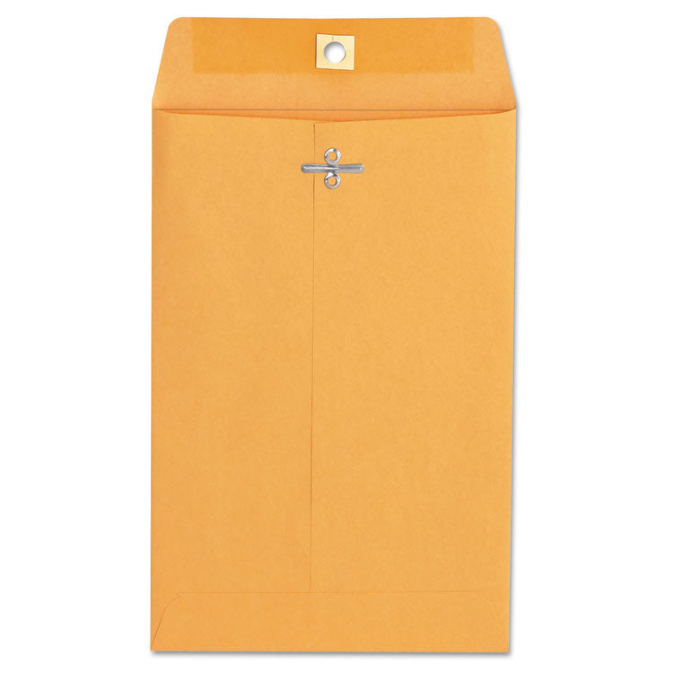 Kraft Clasp Envelope, #55, Square Flap, Clasp/Gummed Closure, 6 x 9, Brown Kraft, 100/Box