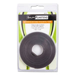 Adhesive-Backed Magnetic Tape, 0.5" x 10 ft, Black