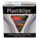 Plastiklips Paper Clips, Small, Smooth, Assorted Colors, 1,000/Box