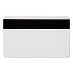Sicurix Blank Id Card With Magnetic Strip, 2 1/8 X 3 3/8, White, 100/pack