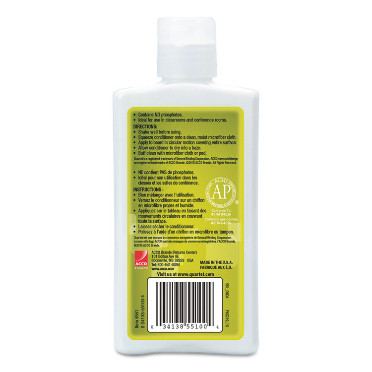 Whiteboard Conditioner/cleaner For Dry Erase Boards, 8 Oz Bottle