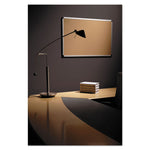 Value Cork Bulletin Board with Aluminum Frame, 24" x 36", Tan Surface, Satin Aluminum Frame