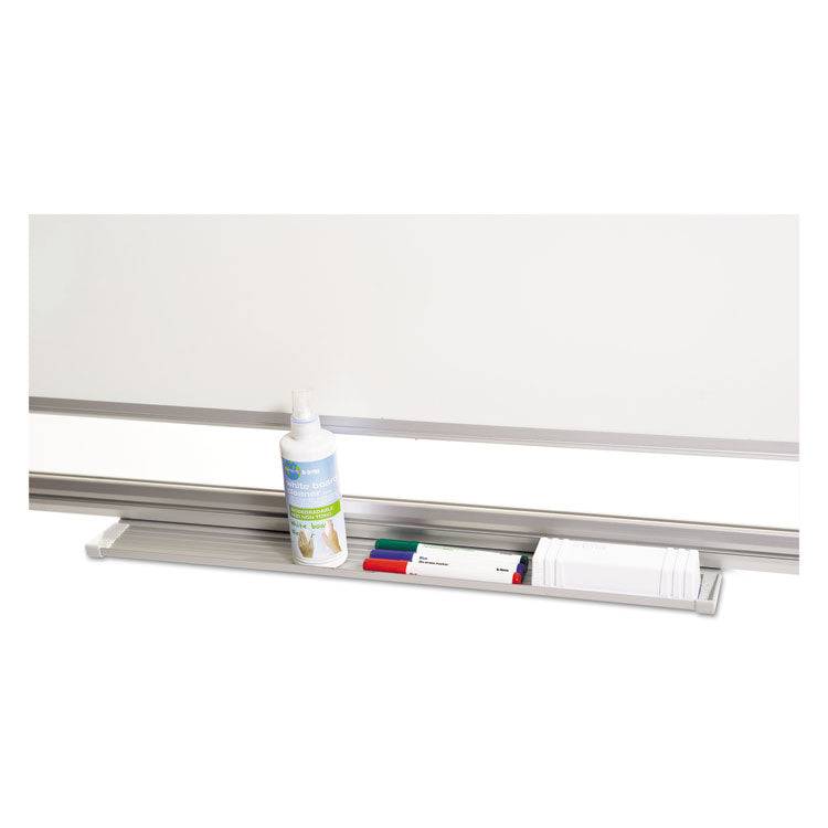 Earth Silver Easy Clean Magnetic Dry Erase Boards, 36" x 24", White Surface, Satin Aluminum Frame
