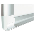 Gridded Magnetic Porcelain Dry Erase Project Planning Board, 1" x 2" Cells, 72" x 48", White Surface, Satin Aluminum Frame