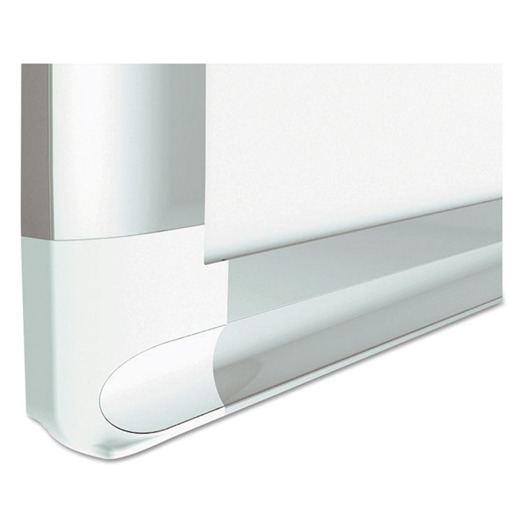 Gridded Magnetic Porcelain Dry Erase Project Planning Board, 1" x 2" Cells, 72" x 48", White Surface, Satin Aluminum Frame