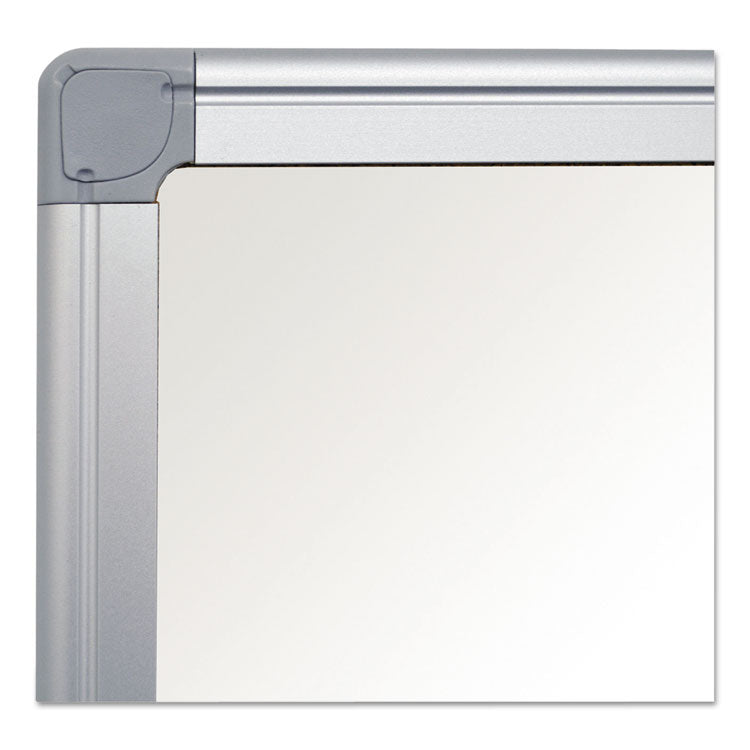 Earth Silver Easy Clean Magnetic Dry Erase Boards, 48" x 36", White Surface, Satin Aluminum Frame