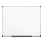 Porcelain Value Dry Erase Board, 48" x 72", White Surface, Satin Aluminum Frame