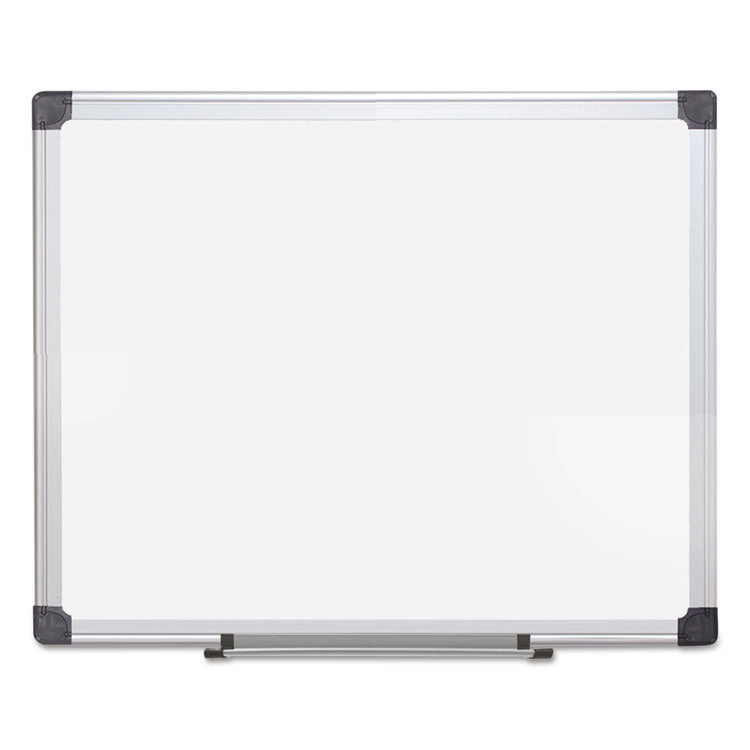Porcelain Value Dry Erase Board, 24" x 36", White Surface, Satin Aluminum Frame