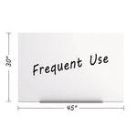 Magnetic Dry Erase Tile Board, 29.5" x 45", White Surface