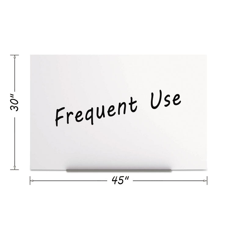 Magnetic Dry Erase Tile Board, 29.5" x 45", White Surface
