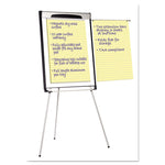 Tripod Extension Bar Magnetic Gold Ultra Dry Erase Easel, 29" x 41", White Surface, Black/Satin Aluminum Frame