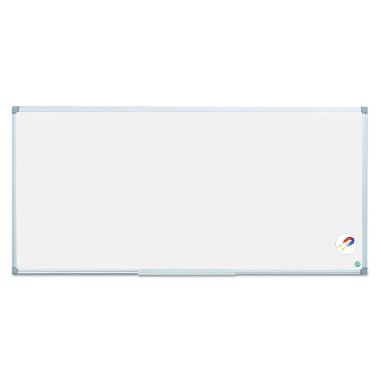 Earth Gold Ultra Magnetic Dry Erase Boards, 96" x 48", White Surface, Satin Aluminum Frame