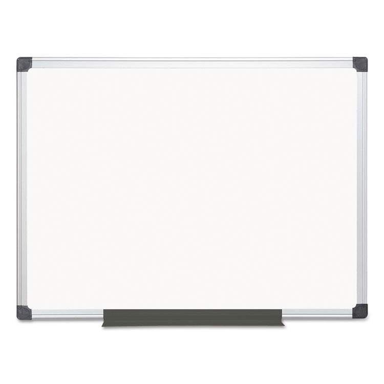 Value Melamine Dry Erase Board, 36" x 48", White Surface, Satin Aluminum Frame