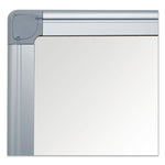 Value Lacquered Steel Magnetic Dry Erase Board, 48" x 36", White Surface, Satin Aluminum Frame