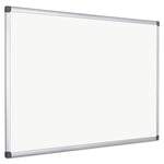 Value Lacquered Steel Magnetic Dry Erase Board, 72" x 48", White Surface, Satin Aluminum Frame