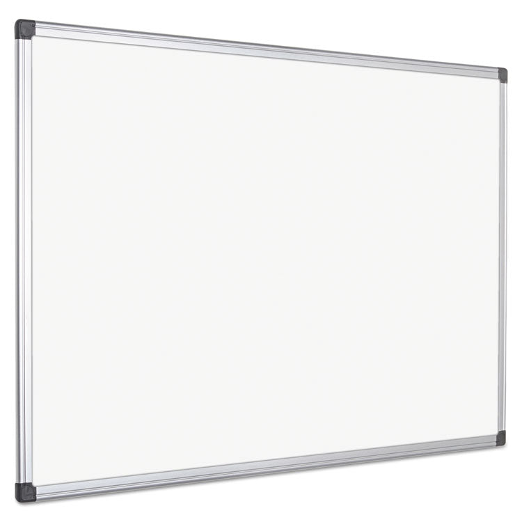 Value Lacquered Steel Magnetic Dry Erase Board, 72" x 48", White Surface, Satin Aluminum Frame