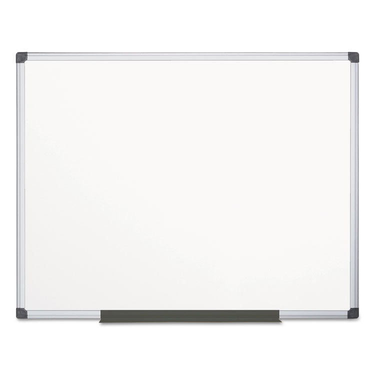 Value Lacquered Steel Magnetic Dry Erase Board, 72" x 48", White Surface, Satin Aluminum Frame