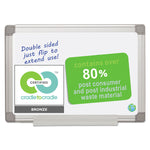 Earth Silver Easy Clean Dry Erase Boards, 24" x 18", White Surface, Satin Aluminum Frame