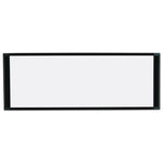 Cubicle Workstation Dry Erase Board, 36" x 18", White Surface, Black Aluminum Frame