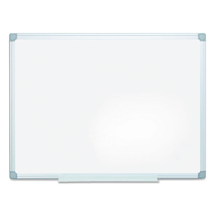 Earth Silver Easy Clean Dry Erase Boards, 48" x 36", White Surface, Satin Aluminum Frame