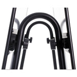 Creation Station Dry Erase Board, 29.5" x 74.88", White Surface, Black Metal Frame