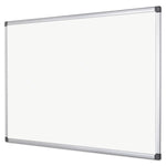 Value Lacquered Steel Magnetic Dry Erase Board, 72" x 48", White Surface, Satin Aluminum Frame