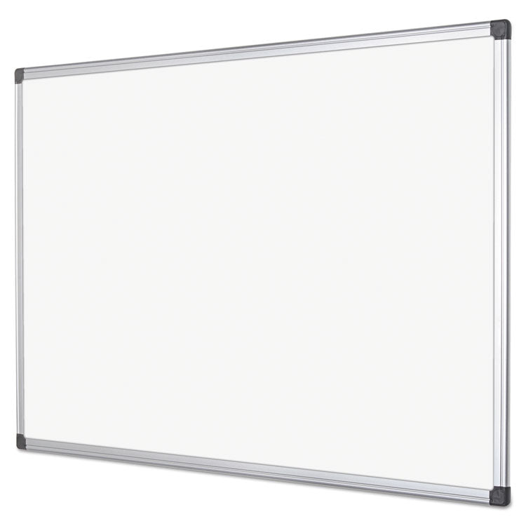 Value Lacquered Steel Magnetic Dry Erase Board, 72" x 48", White Surface, Satin Aluminum Frame