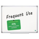 Earth Gold Ultra Magnetic Dry Erase Boards, 36" x 48", White Surface, Satin Aluminum Frame